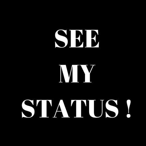 see my status